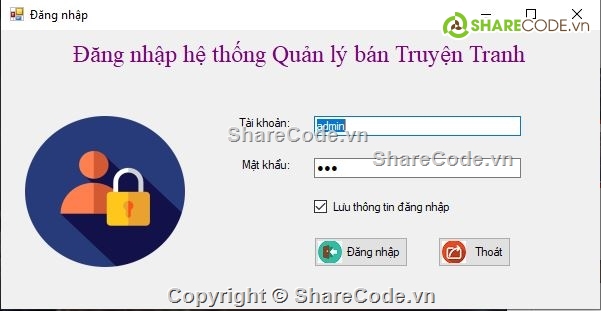 quản lý bán truyện c#,quản lý bán sách  c#,quản lý truyện tranh c#,quản lý sách c#